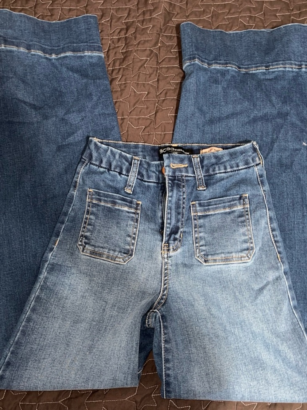 BCBGeneration Women's Light Blue Straight Leg Jeans